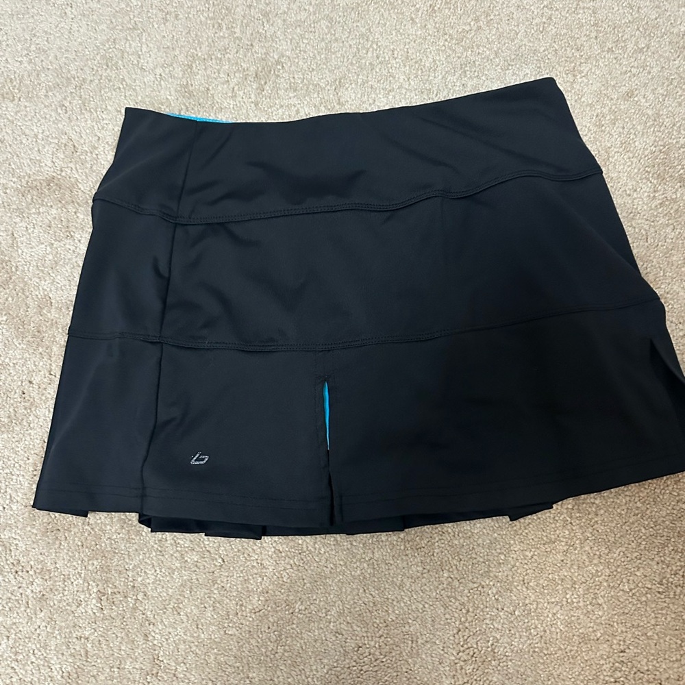 Bolle Navy Black Pleated Skirt